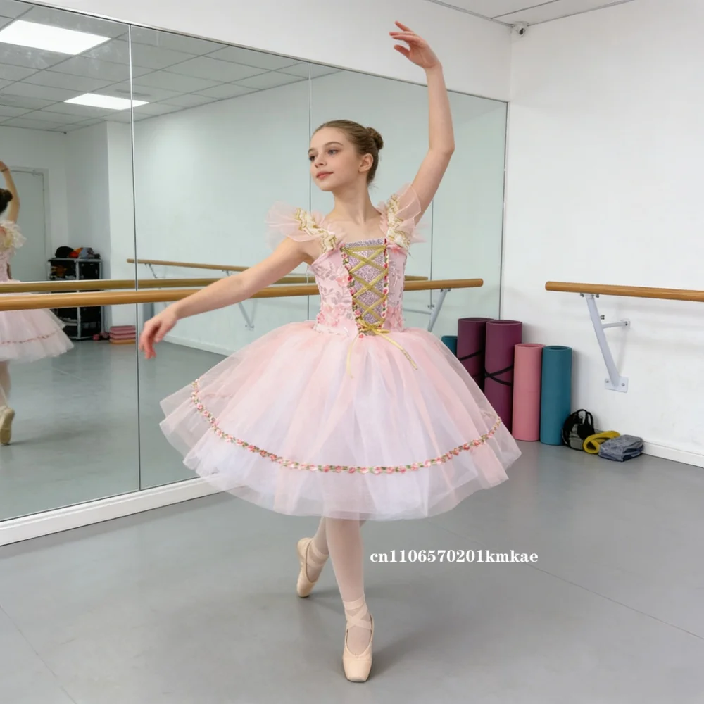 children's-luxury-pink-ballet-tutu-gown-gold-accented-bodice-with-floral-appliques-long-tulle-skirt-for-professional-dance