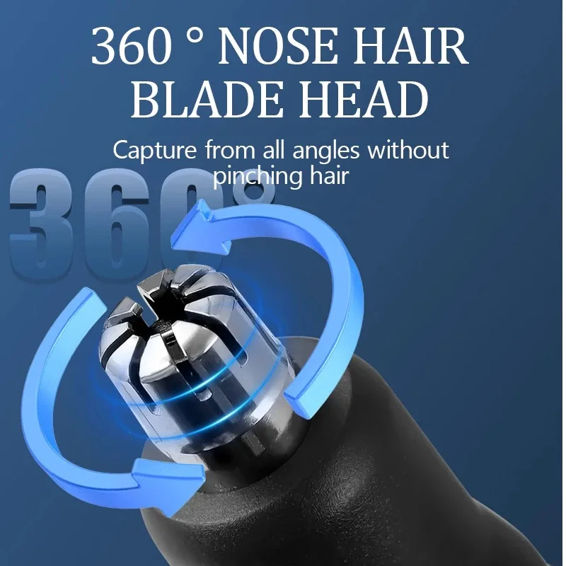 Kemei 3 في 1 مقاوم للماء الأنف الأذن الشعر المتقلب للرجال قابلة للشحن الحاجب أداة تهذيب اللحية الكهربائية الأذن الأنظف إزالة شعر الأنف