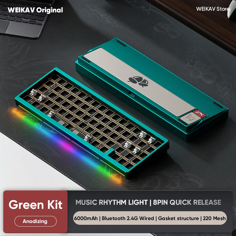 Weikav Lucky65 V3 NUT65 ワイヤレスアルミメカニカルキーボードキット