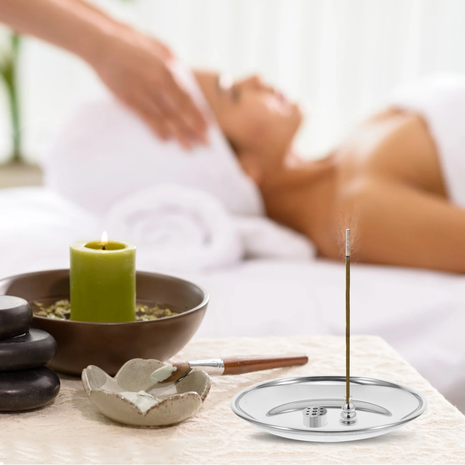 

1Set Brass Gourd Incense Holder 9 Holes Burner Ash Tray for Yoga Meditation Home Aroma Decor Incense Stick Burning Tray