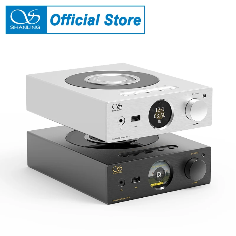 

SHANLING EC3 Stereo CD Player CD80 HD850 Drive Bluetooth DAC Hi-Res Desktop Music Player Pre-Amplifier ES9219C LTA8092 chips