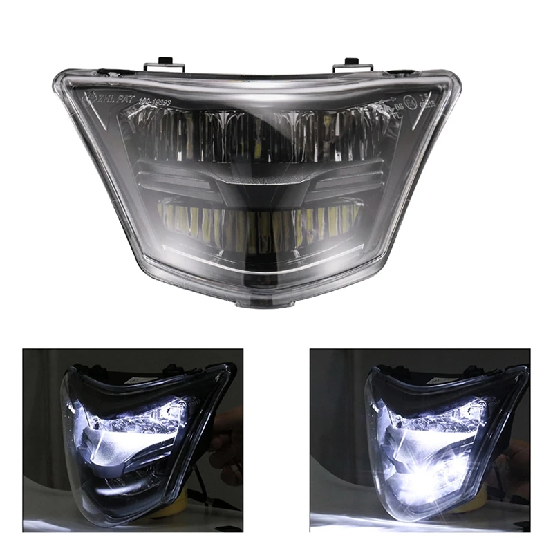 Motorcycle Headlight Fairing Fender For Yamaha LC135 V1 135GP Head Light LED 12V 35W Spoiler Mask Lens Cover Dirt Bikes Durable