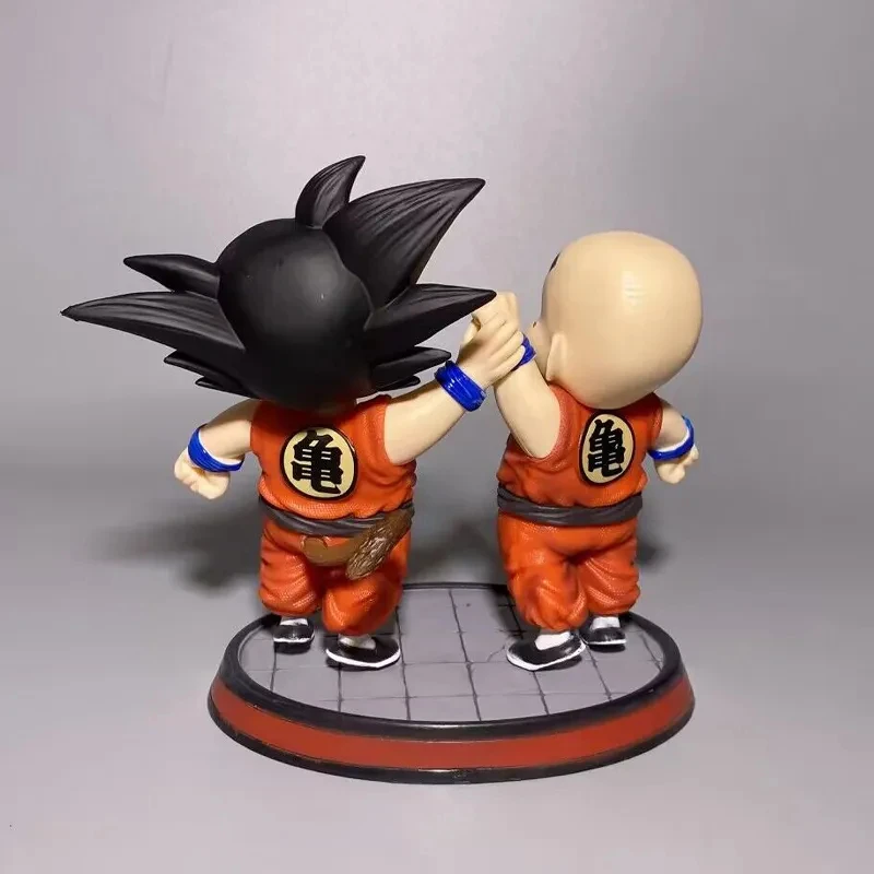 15cm Dragon Ball Anime Figure Son Goku Krillin Figures Childhood Krillin and Goku Figurine Collection Statue Model Ornament Gift