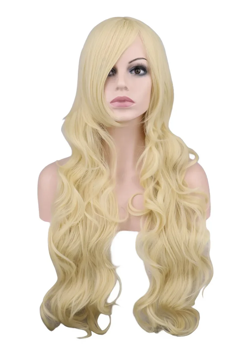 

Kagerou Project Sakura Jasmine Marry Lol Блондинка с вьющимися волнами Косплей Парик Длинные синтетические волосы Парики Хэллоуин Вечеринка