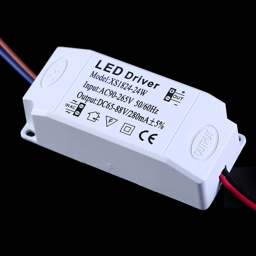 LED Driver costante 1-3W 4-7W 8-12W 13-18W 18-24W 280mA trasformatori di luce di alimentazione per illuminazione da incasso AC90-256V