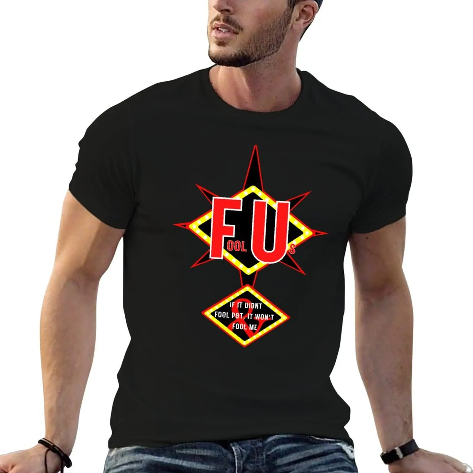 

Fool Us Magician Design T-Shirt funny t shirts cotton anime t shirts oversize T-Shirt