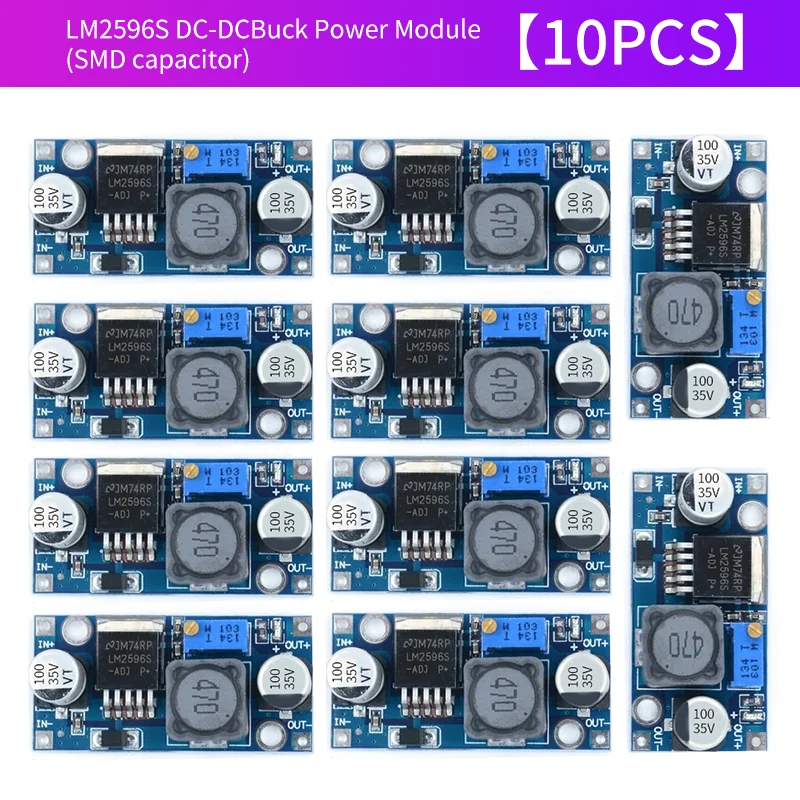 10 SZT. LM2596S DC-DC Przetwornica Obniżająca Napięcie Regulowany Moduł Zasilania — zdjęcie produktu 5