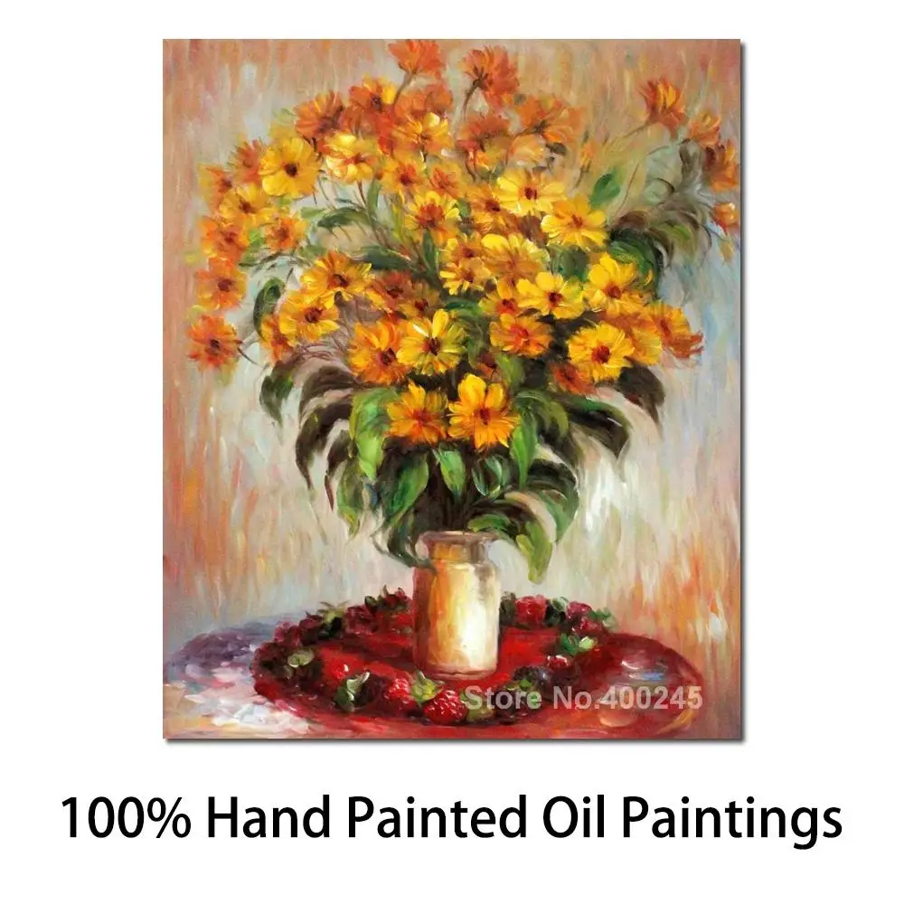 

Gift Canvas Art Landscape Painting Jerusalem Artichokes by Claude Monet Artworks Reproduction Hand Painted High Quality