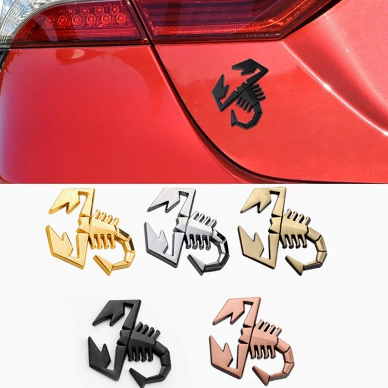 For Scorpion Badge Fiat 500 Fiat131 Fiat124 Punto 1000 Zerocento 1100 Scorpione Car Body Sticker Auto Emblem Decal Decoration