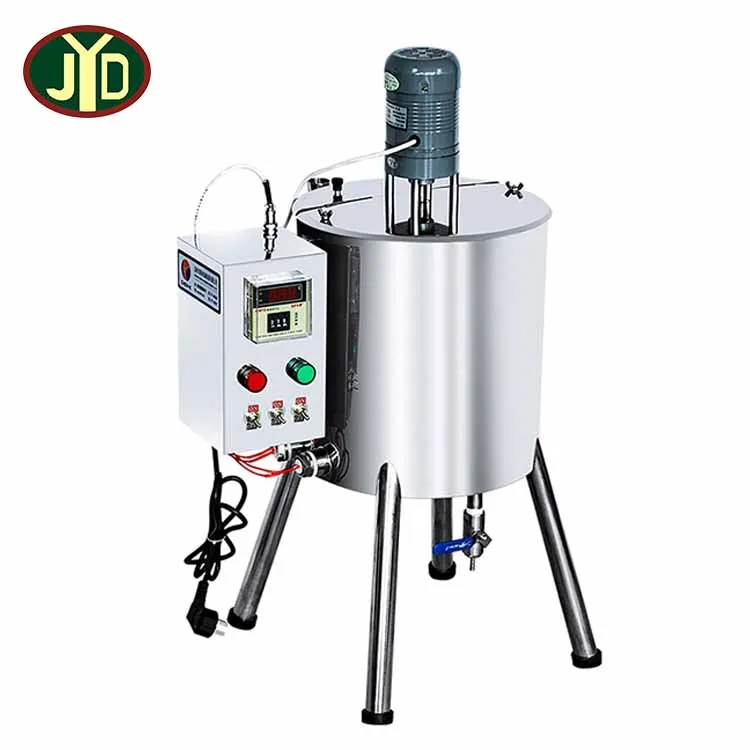 JYD Manufacturer REX-C700 Manual Cosmetics Lipstick Filling Machines Heater Mixer 15L 30L Hopper Lip Gloss Filling Machinery