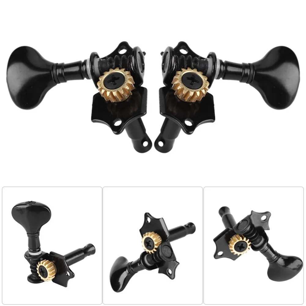 

8PCS Black/Silver Ukulele Tuning Pegs Metal Fish Tail Design Ukulele Parts Easy Installation Musical Instrument Parts Guitar