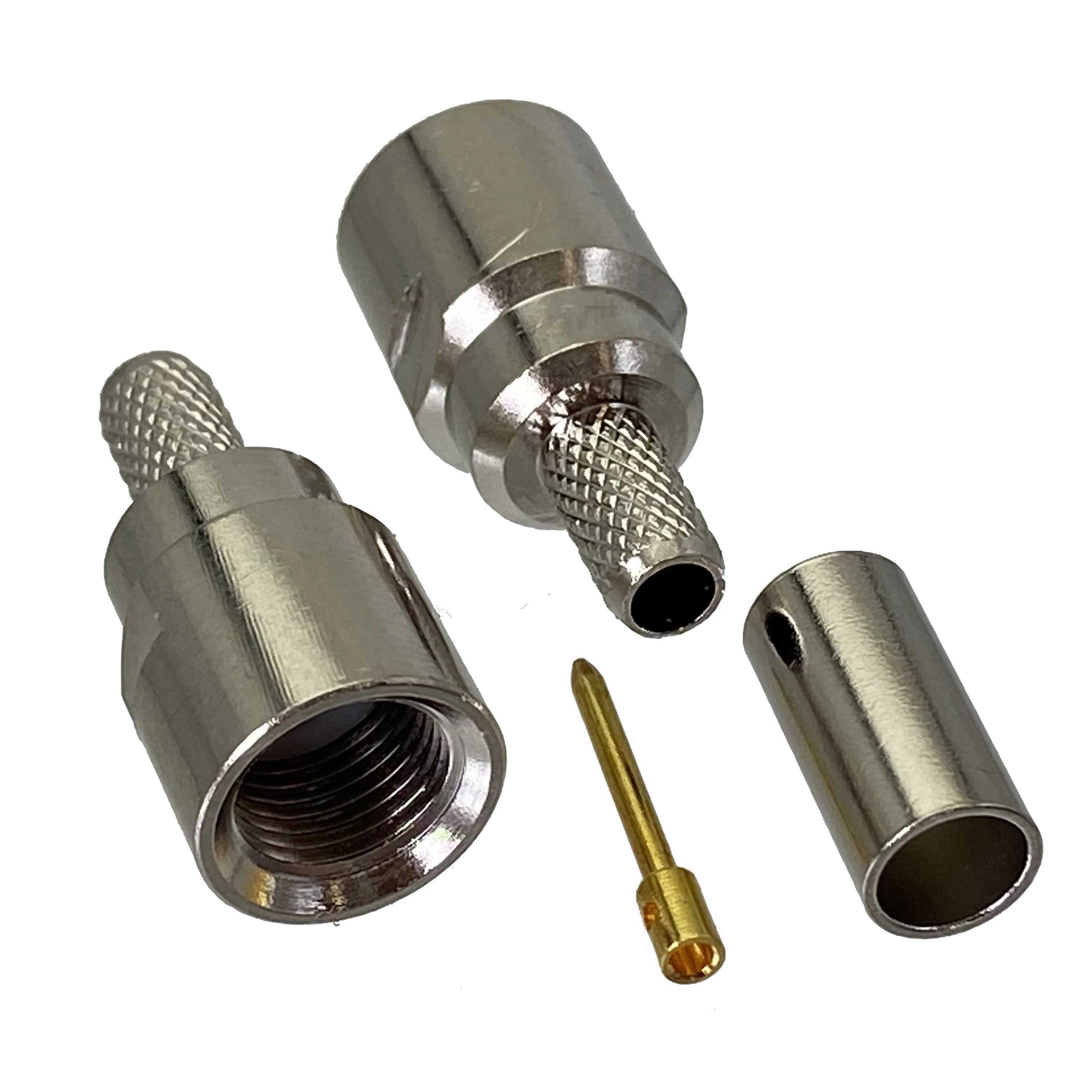 

FME male plug crimp RG58 RG142 RG400 LMR195 RF Coaxial connector Wire Terminals