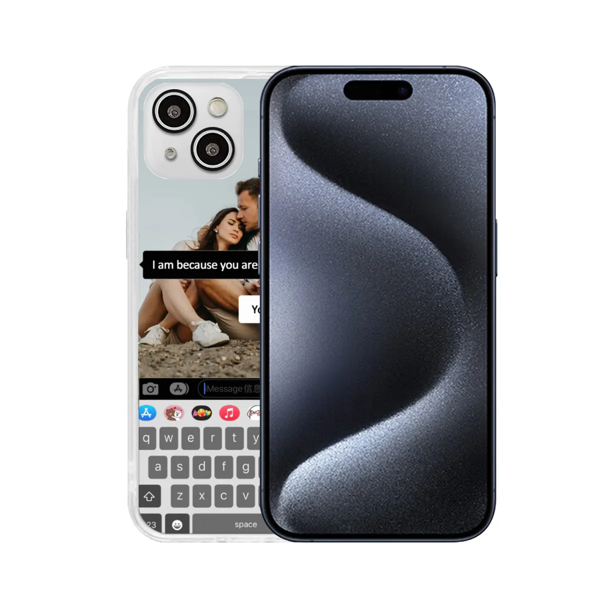 حالة الهاتف المخصصة شخصية نمط مخصص ونص هدية رومانسية الذكرى الأسرة زوجين صديق الحيوانات الأليفة #5