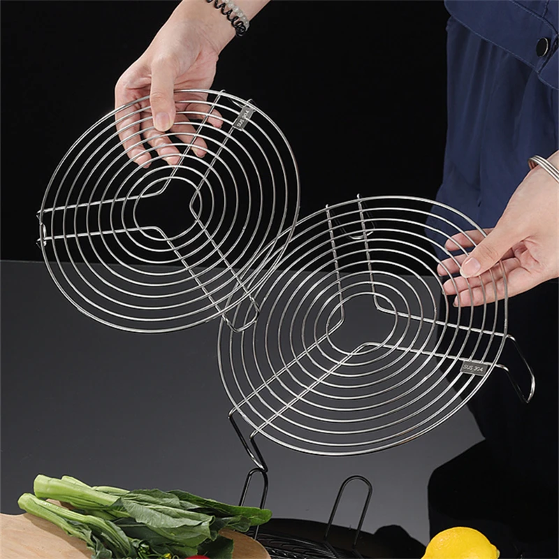 

Подставка для пароварки из нержавеющей стали, круглая прочная подставка для пельменей, яиц, поднос для приготовления на пару, кухонная посуда, рисоварки, подставка для фритюрницы