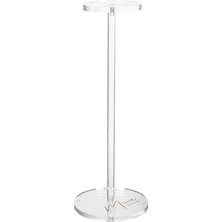 

MWA 20 Inches Fancy Acrylic Wig Stand Stylish And Practical White Wig Holder At Home Nonslip Leg Wig Head Stand With Mannequin