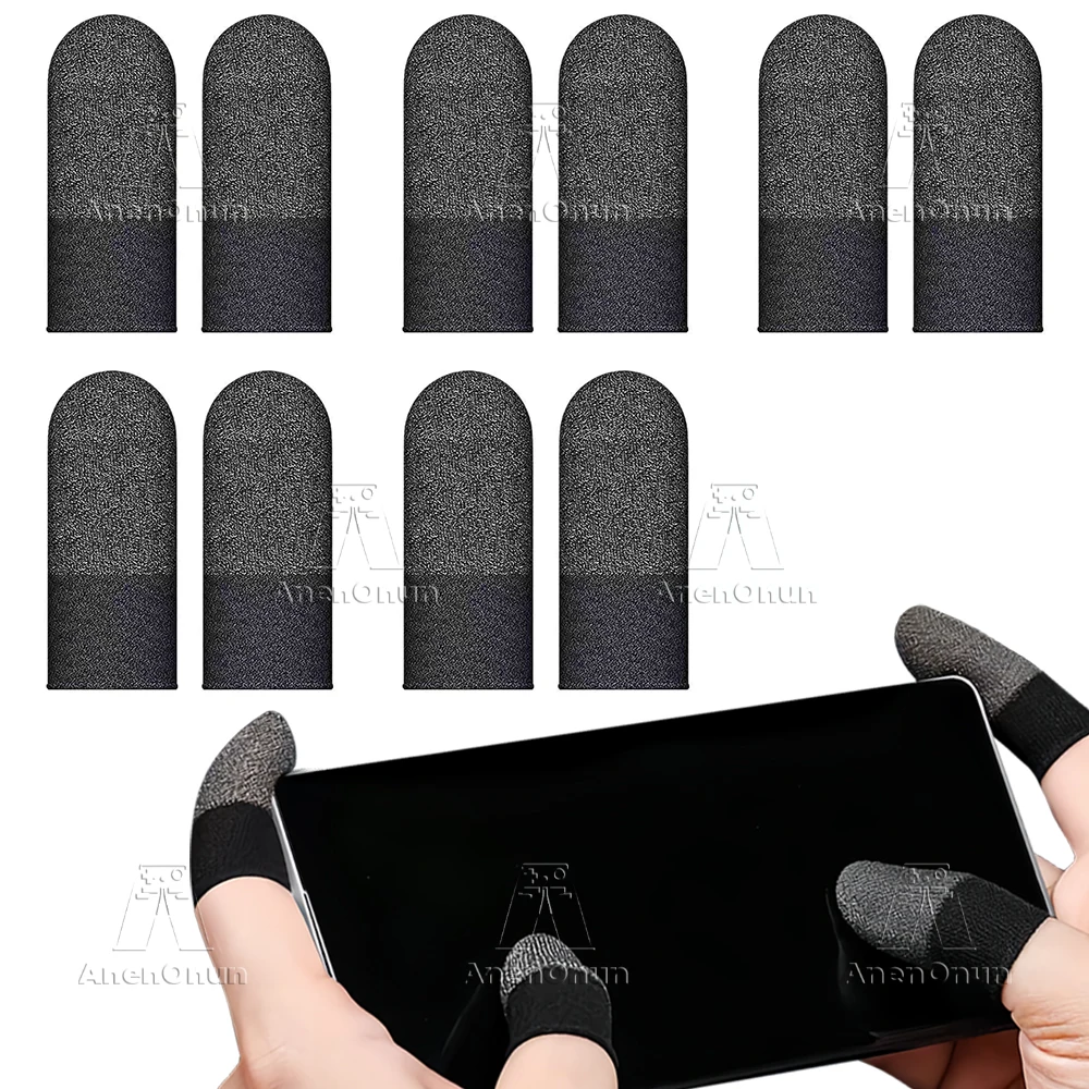 10PCS Gaming Finger Sleeve Comfortable Breathable Precise Touch Points High Quality Mobile Game Touch Screen Fingertip Glove