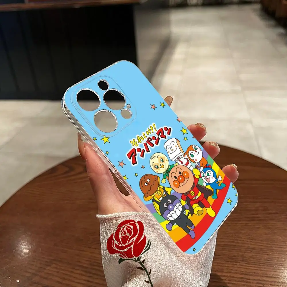 AnpanmanS JxPhone Case, Transparent, Mode, iPhone 16, ProMax, 15, 14Pro, 11, 12, 14 Pro, Max, Mini Plus, X Cover