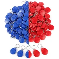 50-100 Uds EM4305 T5577 125khz regrabable reescritura etiqueta RFID duplicada ficha de proximidad llaveros acceso de identificación duplicado EM4100