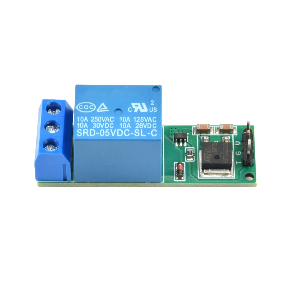 1 Channel 6-24V Relay Module Self-locking Low Pulse Trigger Module DC 6-24V Flip-Flop Latch Relay Bistable