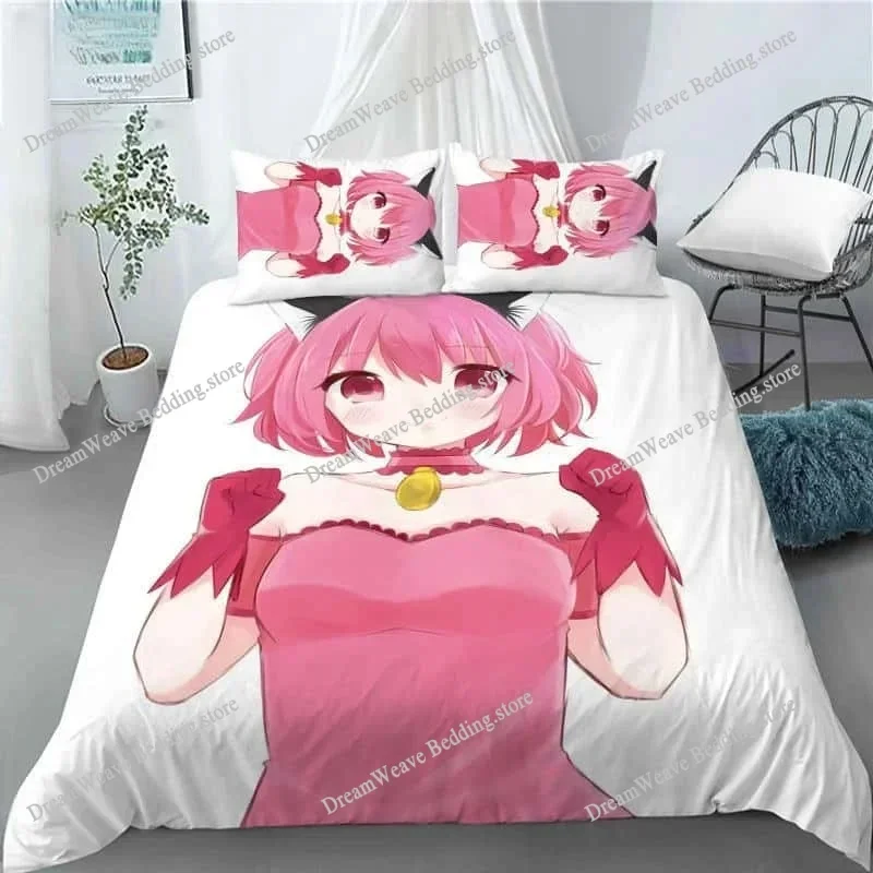Kawaii Gilrs Anime Tokyo Mew Mew Cartoon Poster Sheets Quilt Covers Bedding Dormitory Sheets Bedding Set Soft Warm Bedding Set