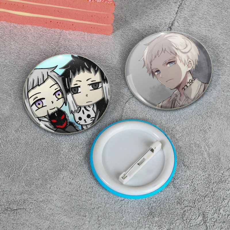 Bungo Stray Dogs Brooches Cartoon Figure Cosplay Badge Handmade Anime Lapel Pins DIY Backpack Clothes Jewelry Accessory Gift