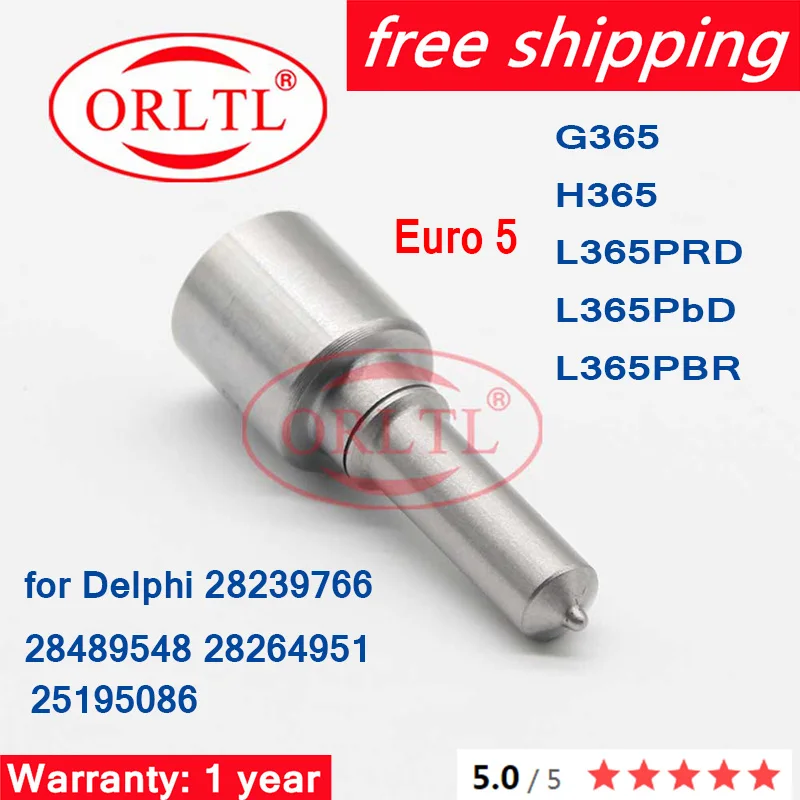 

Euro 5 H365 L365PRD L365PbD L365PBR G365 for Delphi 28239766 25195086 28489548 282649 Diese Commmon Rail Nozzle