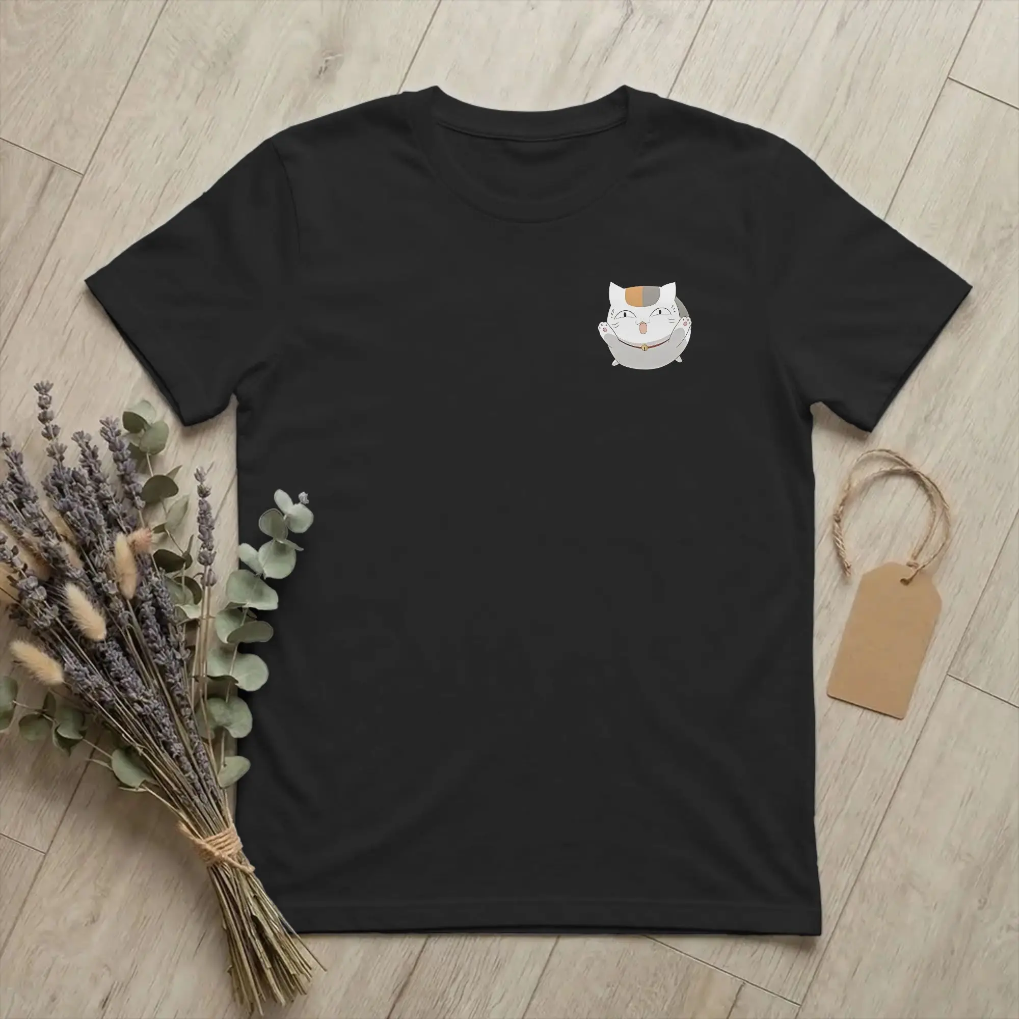 Men's T-Shirts Natsume's Book of Friends Madara Cool Cotton Tee Shirt Short Sleeve Nyanko Sensei T Shirts Crewneck merch Adult