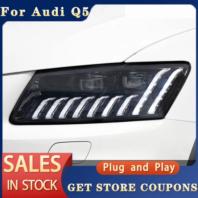 

Car Styling for Audi Q5 Head Light 2009-2018 Q5 Headlight DRL Dynamic Turn Signal High Beam Projector Lens