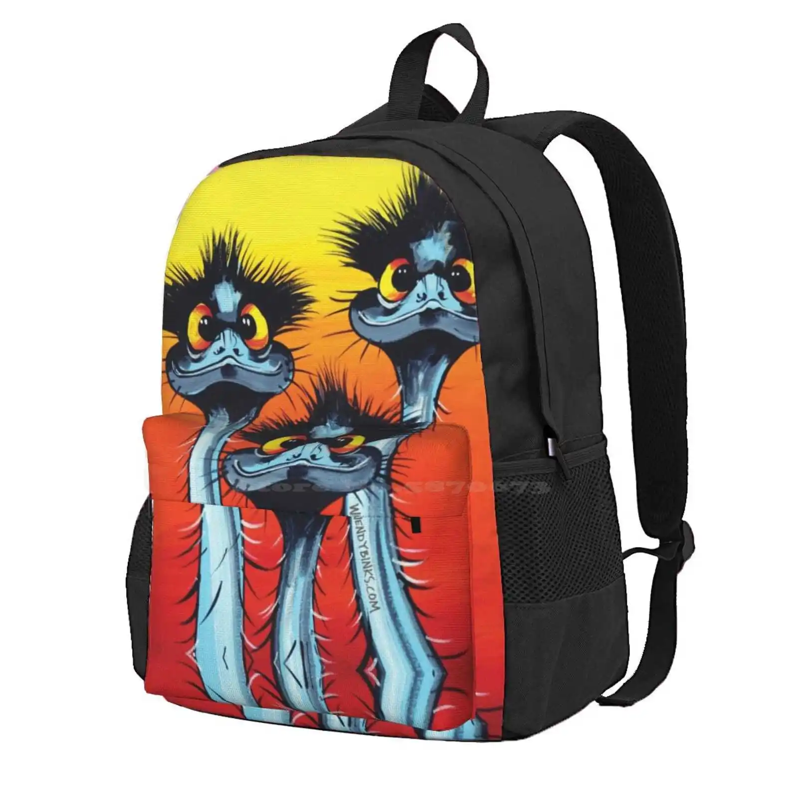 We Didn'T Do It ! Hot Sale Schoolbag Backpack Fashion Bags Wendy Binks Art Quirky Emus