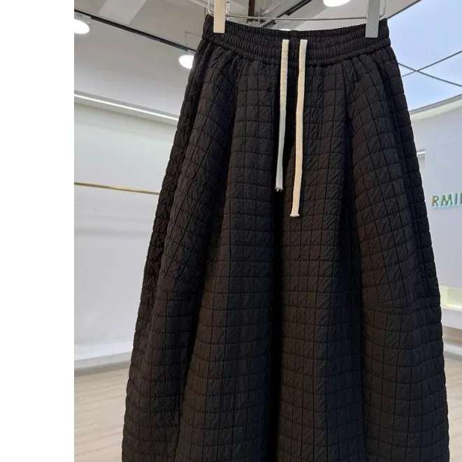 

Men's Loose Fit Cotton Wide Leg Pants Autumn Winter Warm Casual Trousers Comfortable Polyester Fiber Lazy Sle Long Pants