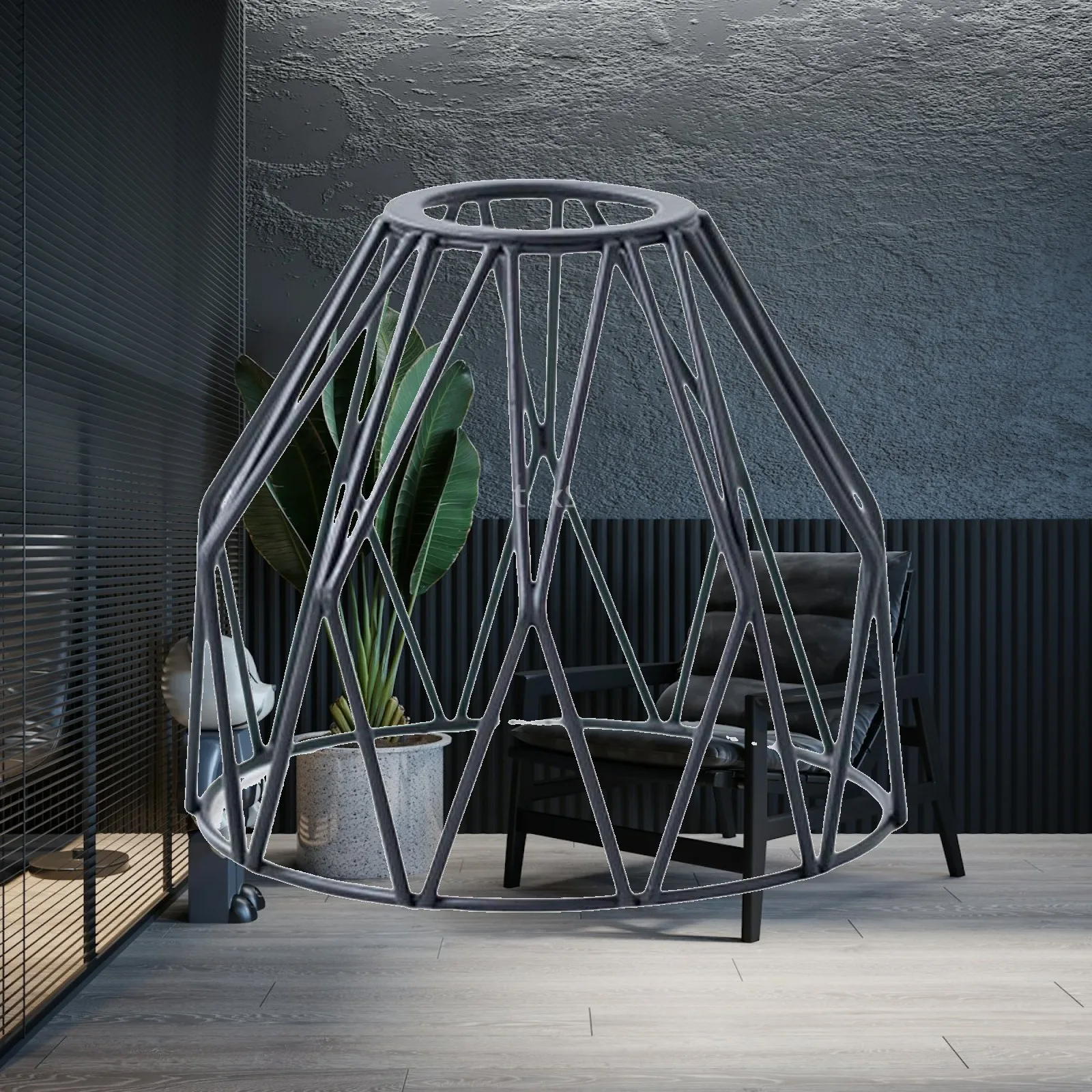 Wire Cage Lamp Shades Iron Art Vintage Sturdy Metal Cage DIY Ceiling cover Cage Lampshade Guard for Wall Lighting Bedside