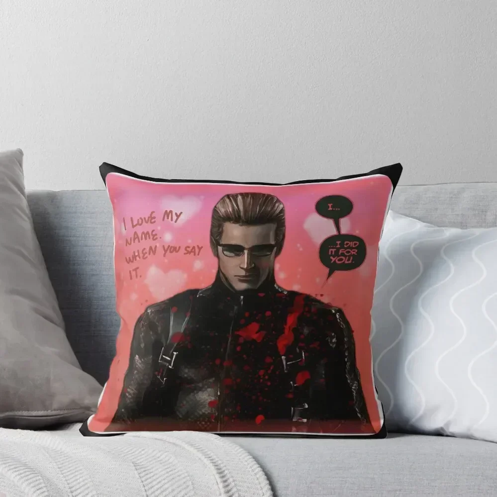 

Yandere Wesker Throw Pillow Ornamental Pillow Covers For Sofas Bed pillowcases pillow