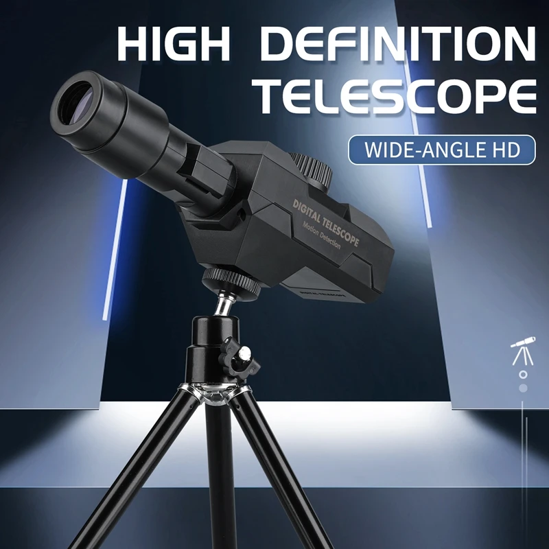 WiFi Digital Telescope 70X Large Aperture Objective Lens 2MP Photos Videos Mobile-detective Crosshairs Positioning Magnifier