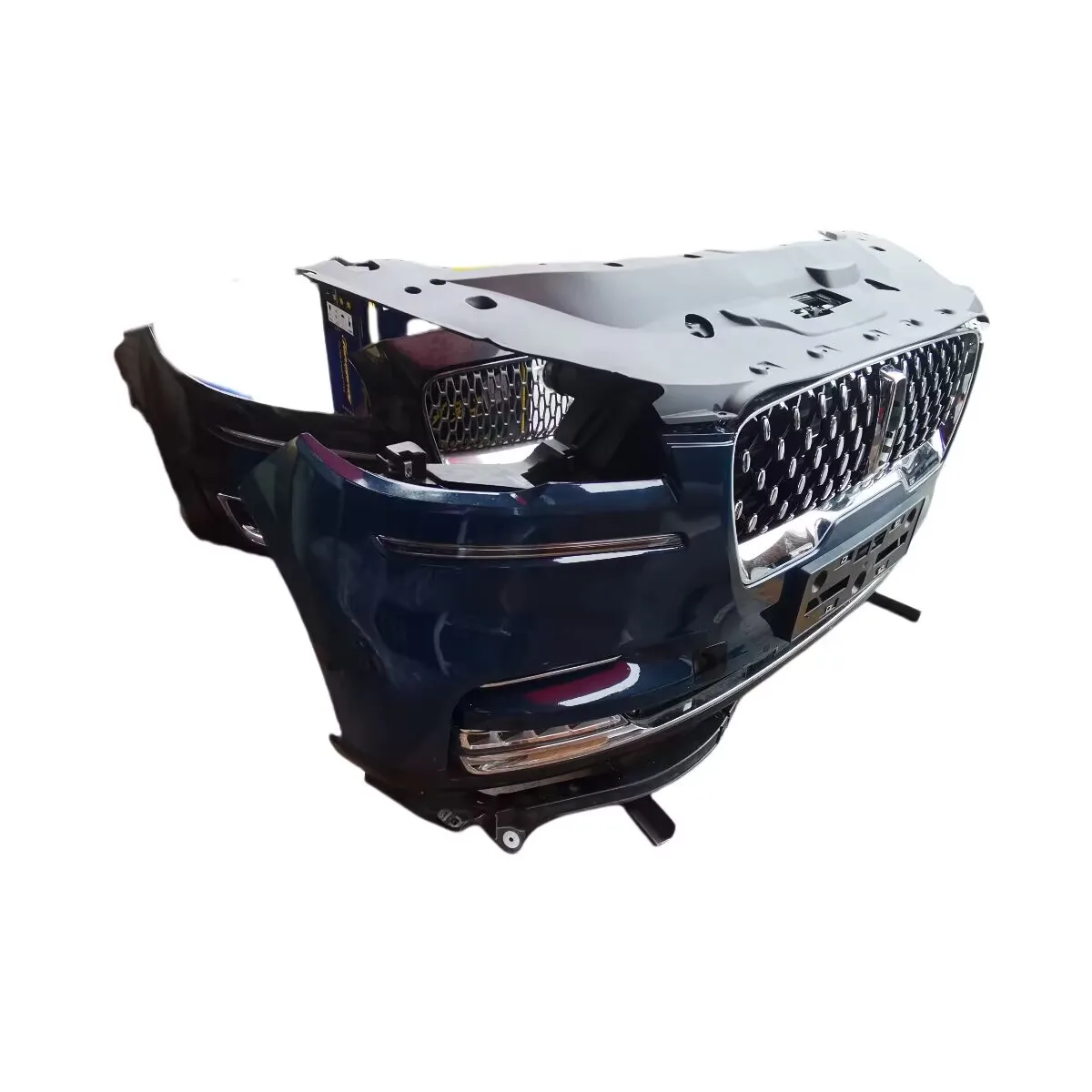 For 2022-2023 Lincoln Aviator Front Bumper Grille Radar Induction Radiator Fan Buffer Assembly