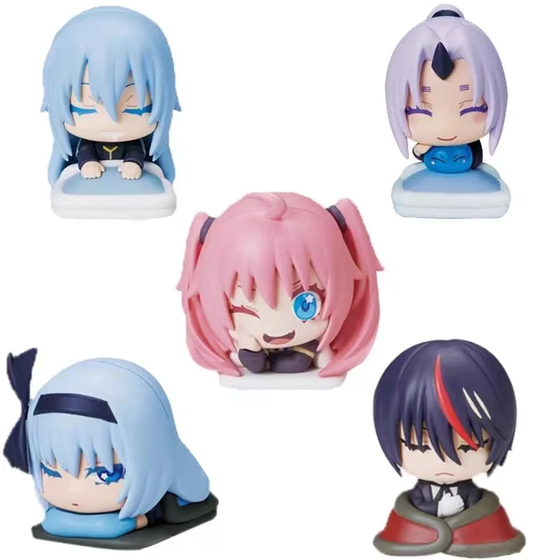 5pcs/set Genuine  STASTO That Time I Got Reincarnated as a Slime Sleeping Twisted Egg Diablo Action Figure Model Toys Gift