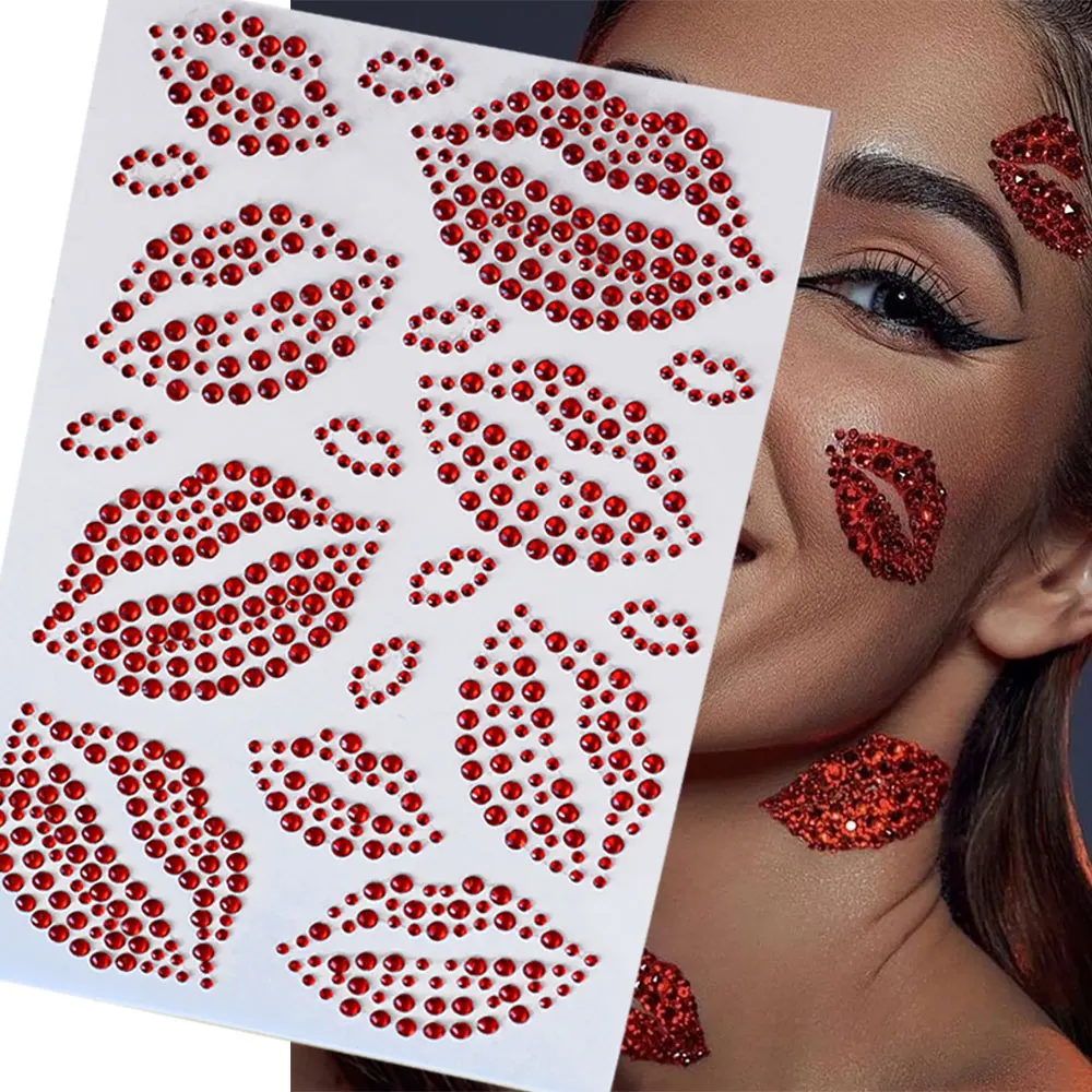 1 Blatt, 900 Stück, Regenbogen-Glitzer-Edelstein-Aufkleber zum Aufkleben, Gesichts-Tattoo, Augen-Strass-Juwelen, 3/4/5 mm, Mix für Hochzeitsfeiern, Make-up
