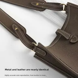 Heritage Brown Leather Shoulder Strap for Basket Bag Ivy Lindy Elephant Grey Picotin DIY Modification Accessories