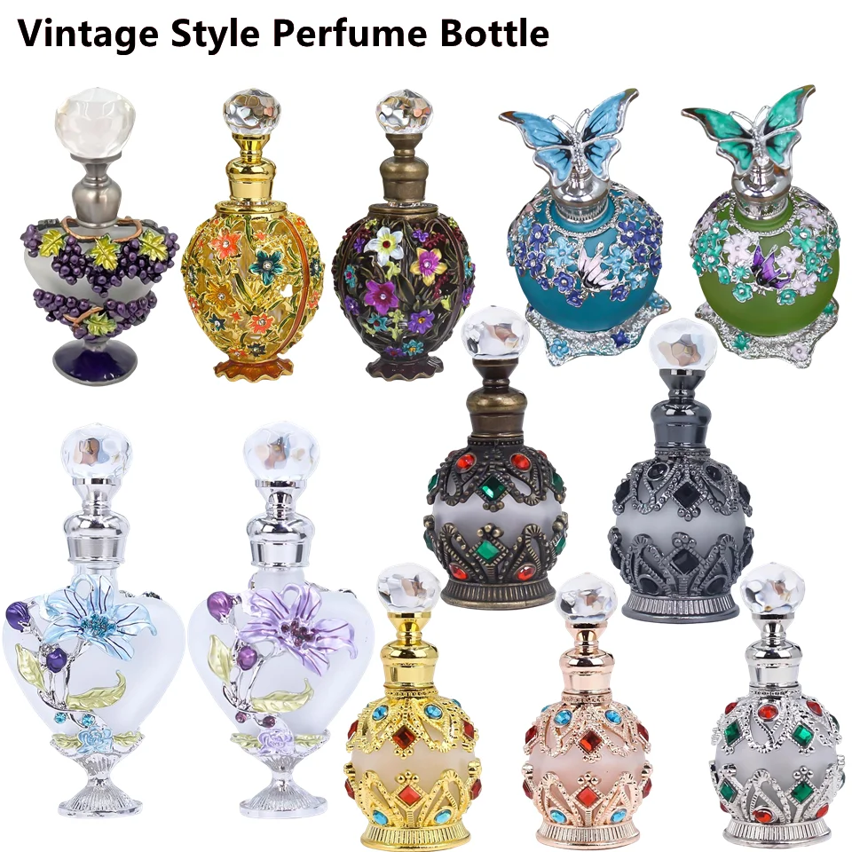 크리스탈 빈티지 스타일 향수병 리필 형 향수 분무기 미용실 아랍 스타일 용 향수 디스펜서