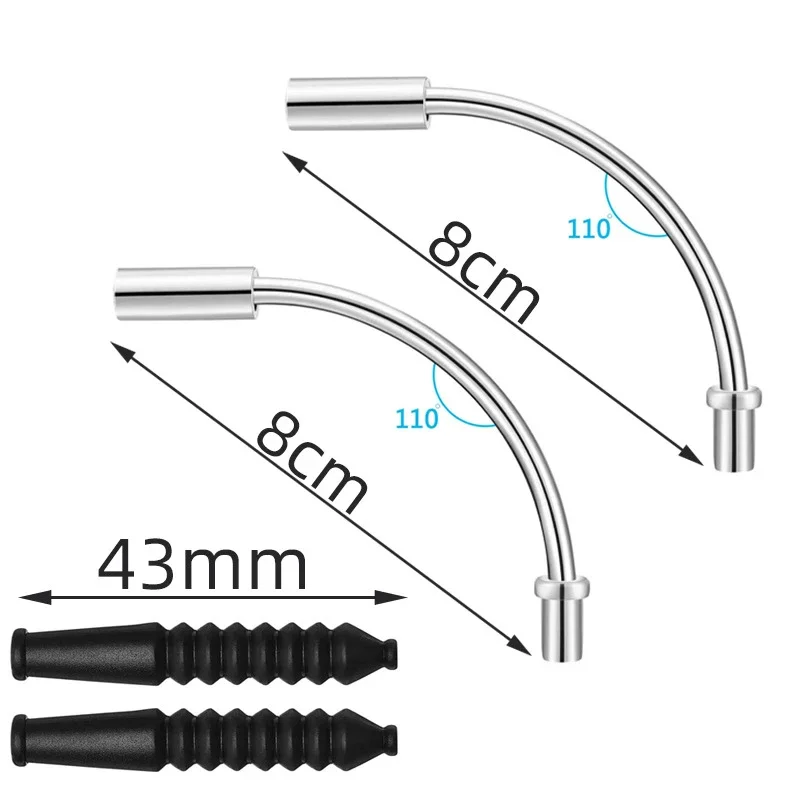 Mountain Bike Brake Noodles Bicycle Accessories For V-brake Guide Pipe Cable Guide Bend Tube Pipe Aluminum Alloy Pipe