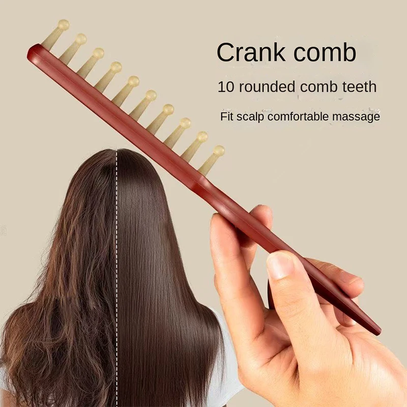 ميريديان تدليك مشط مكافحة ساكنة غوا شا أداة سبيكة الأسنان الاسترخاء فروة الرأس نقطة تدليك فرشاة الحلاق مشط الشعر أداة تدليك #5
