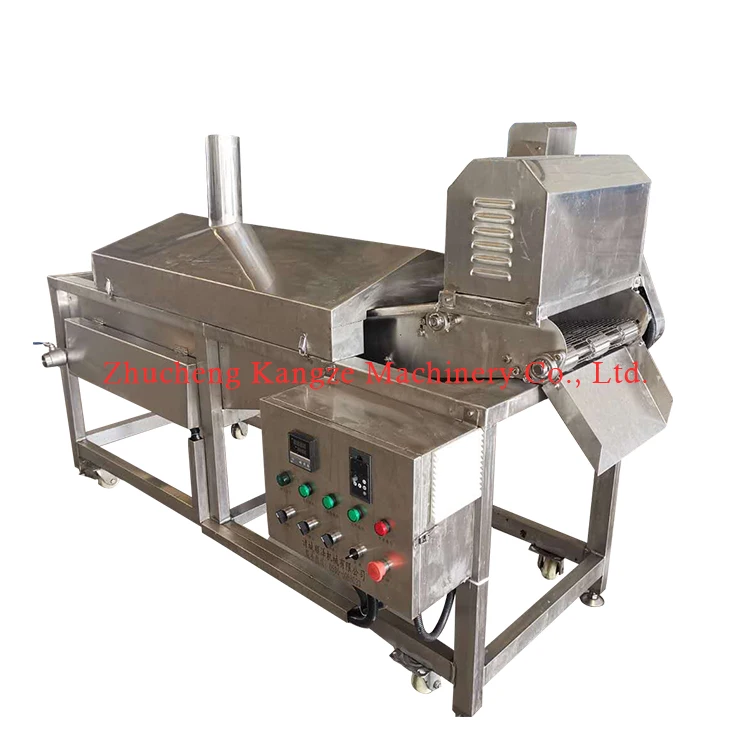 Continuous Conveyor Gas diesel oil fried Samosa Chin Chin French Fries Peanut Frying Machine Industrial Deep Fryer sale price