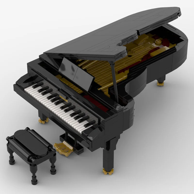 501 パーツコンサート絶妙なグランドピアノモデル Moc ビルディングブロッククリエイティブアセンブリディスプレイおもちゃ子供大人クリスマスギフト