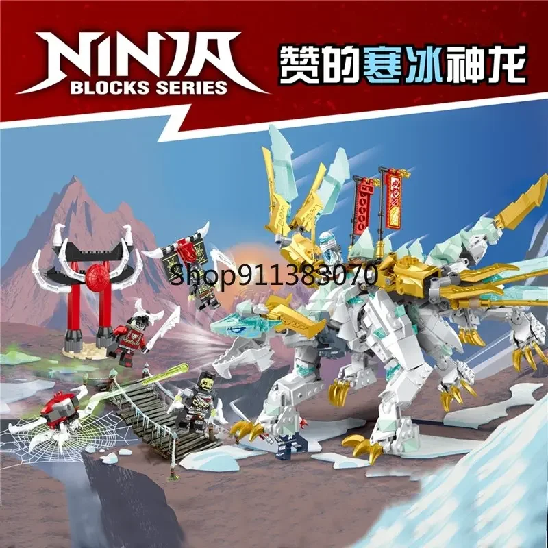 Zane's Ice Dragon Creature Creature Building Blocks Compatible 71786 Bricks Toys For Boys Birthday Gifts  ninjago