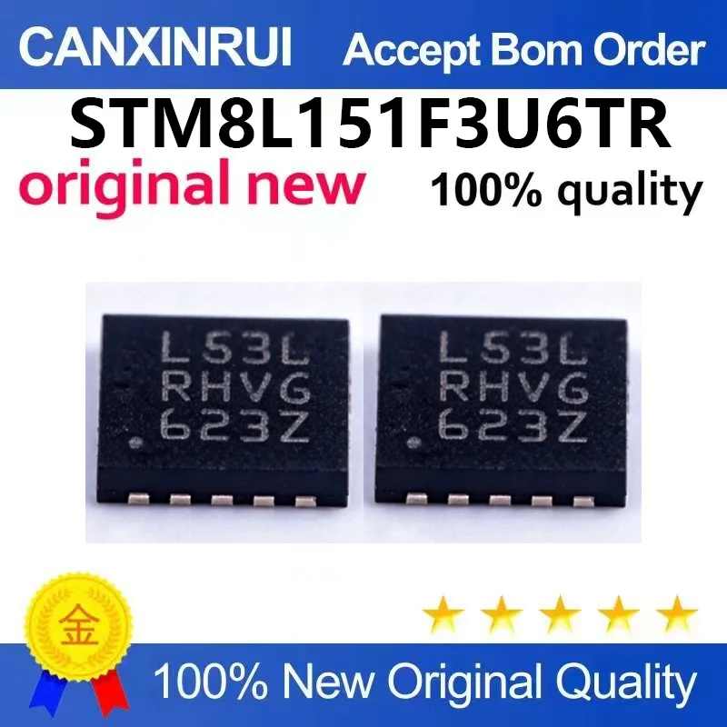（5pcs-10pcs）Brand new original STM8L151F3U6TR silk screen L536 QFN20 8-bit microcontroller
