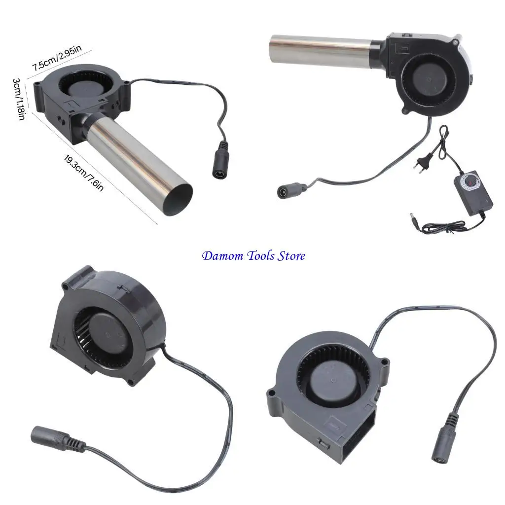 

57BE Портативная система воздуходувки с регулируемой скоростью и удлиненным металлическим воздуховодом, охлаждающий вентилятор и