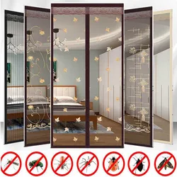 Anti Mosquito Magnetic Door Screen  Mosquito Curtain Fly Insect Automatic Closing Invisible Mesh For Kitchen Indoor Living Room