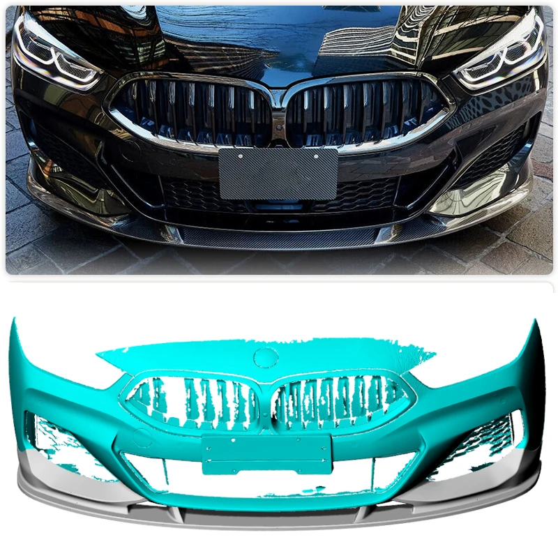 Prepreg Dry Carbon Front Bumper Lip for BMW 8 Series G14 G15 G16 M-Sport 2D 4D 2018-2022 Front Lip Spoiler Chin Apron Body Kit