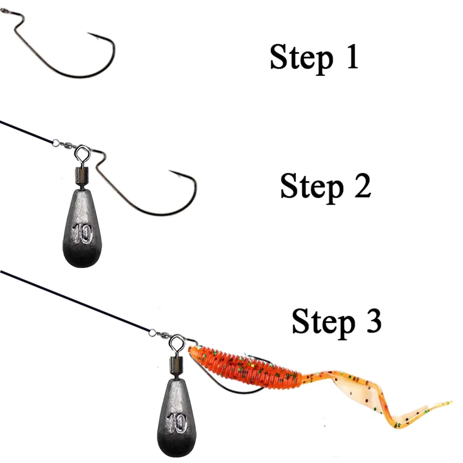 10pcs/lot Fishing Weight Sinker 3.5g 5g 7g 10g 14g 20g Water Drop Weights Fishing Tackle Accessories 썸네일 3