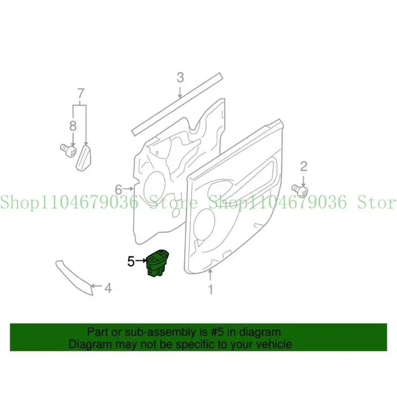 

652F Power Window Switch Front Right Or Rear Replacement Part For 7S4Z14529C YS4Z14529CA DWS708 DWS-708 1S9143 387326 SW7221