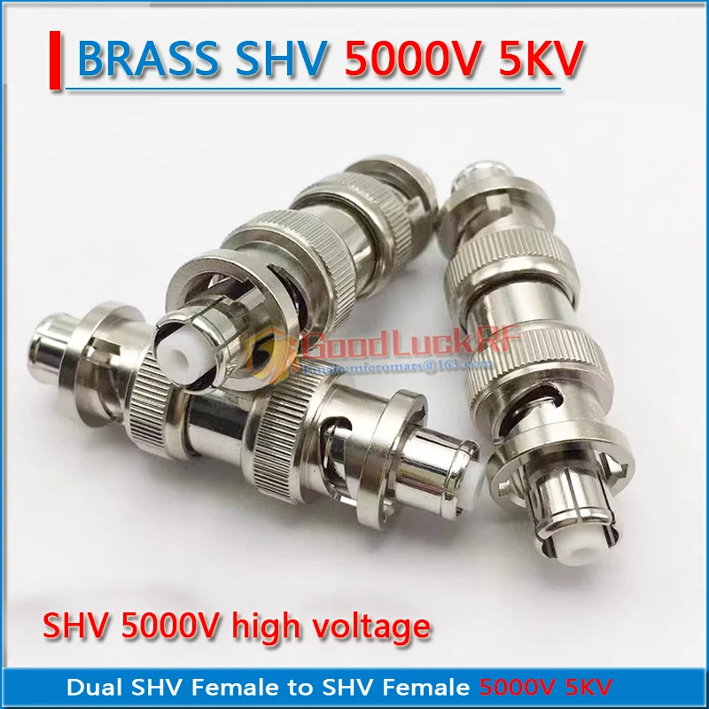 5KV 5000V High Voltage Power Dual SHV Female to SHV Female Q9 BNC Male SHV5000V SHV-5KV Straight RF Connection Adapters